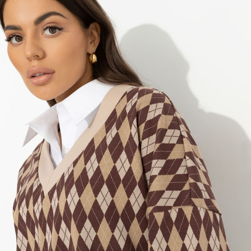 Свитшот свободного кроя, Весьма изящна (caramel) - Charutti фото 3