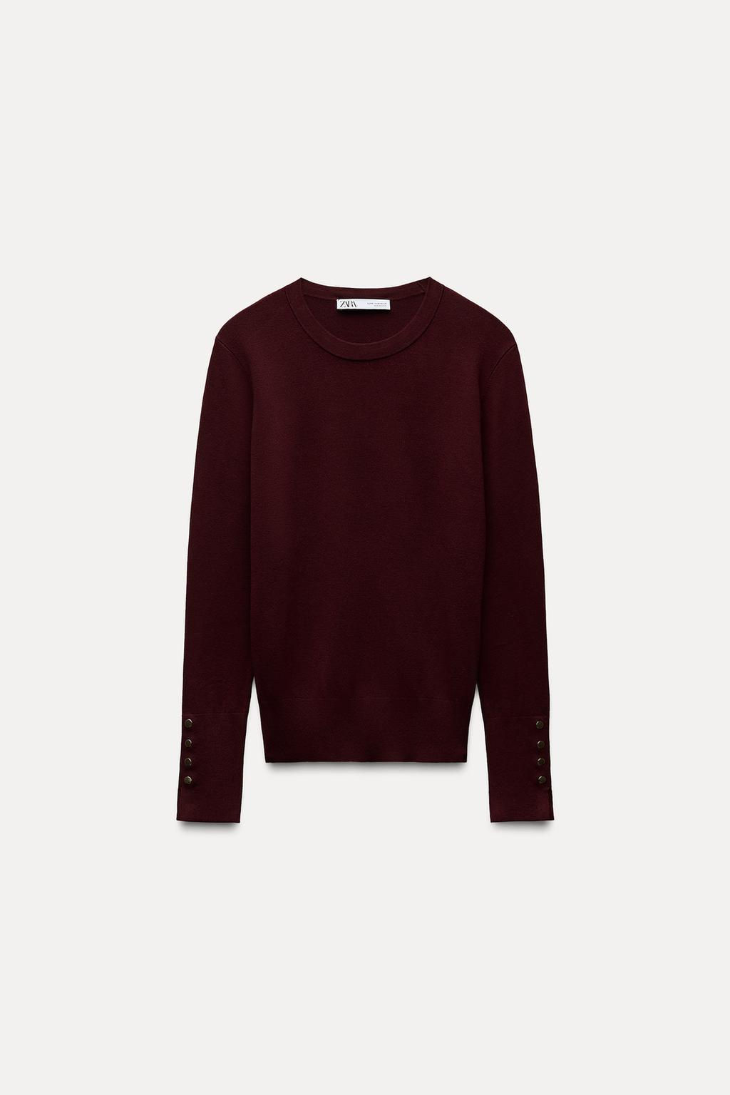 BASIC PLAIN KNIT SWEATER - Zara фото 8