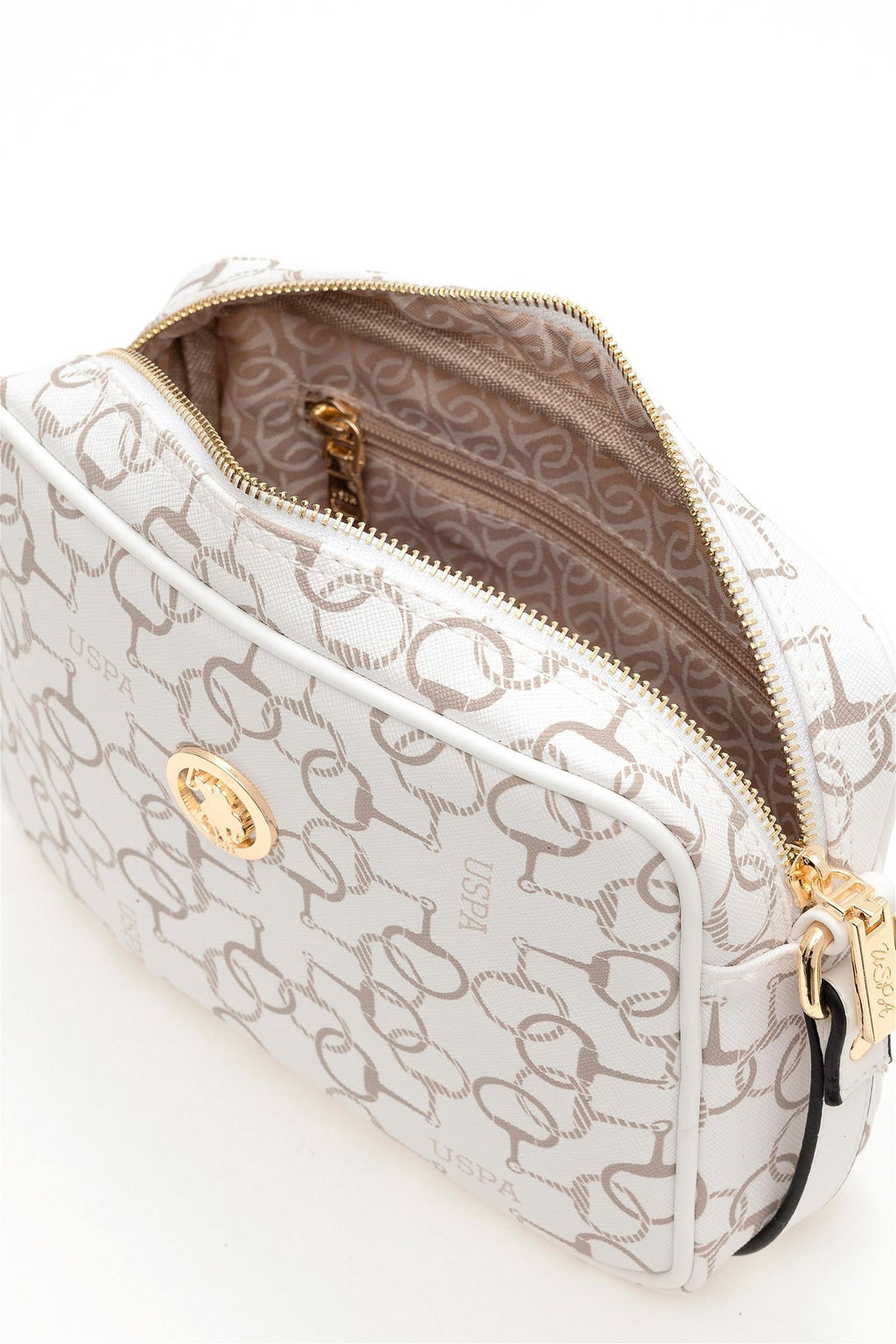 U. S. Polo Assn / Женская белая сумка через плечо - U.s. polo assn фото 7