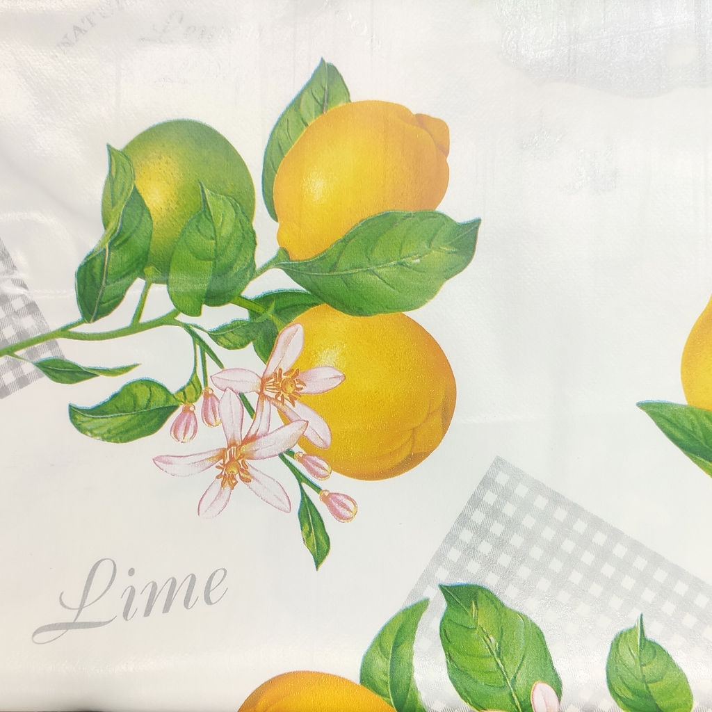 Скатерть ПВХ "Мажор", обработанная бейкой 135х160 (+/- 5)см