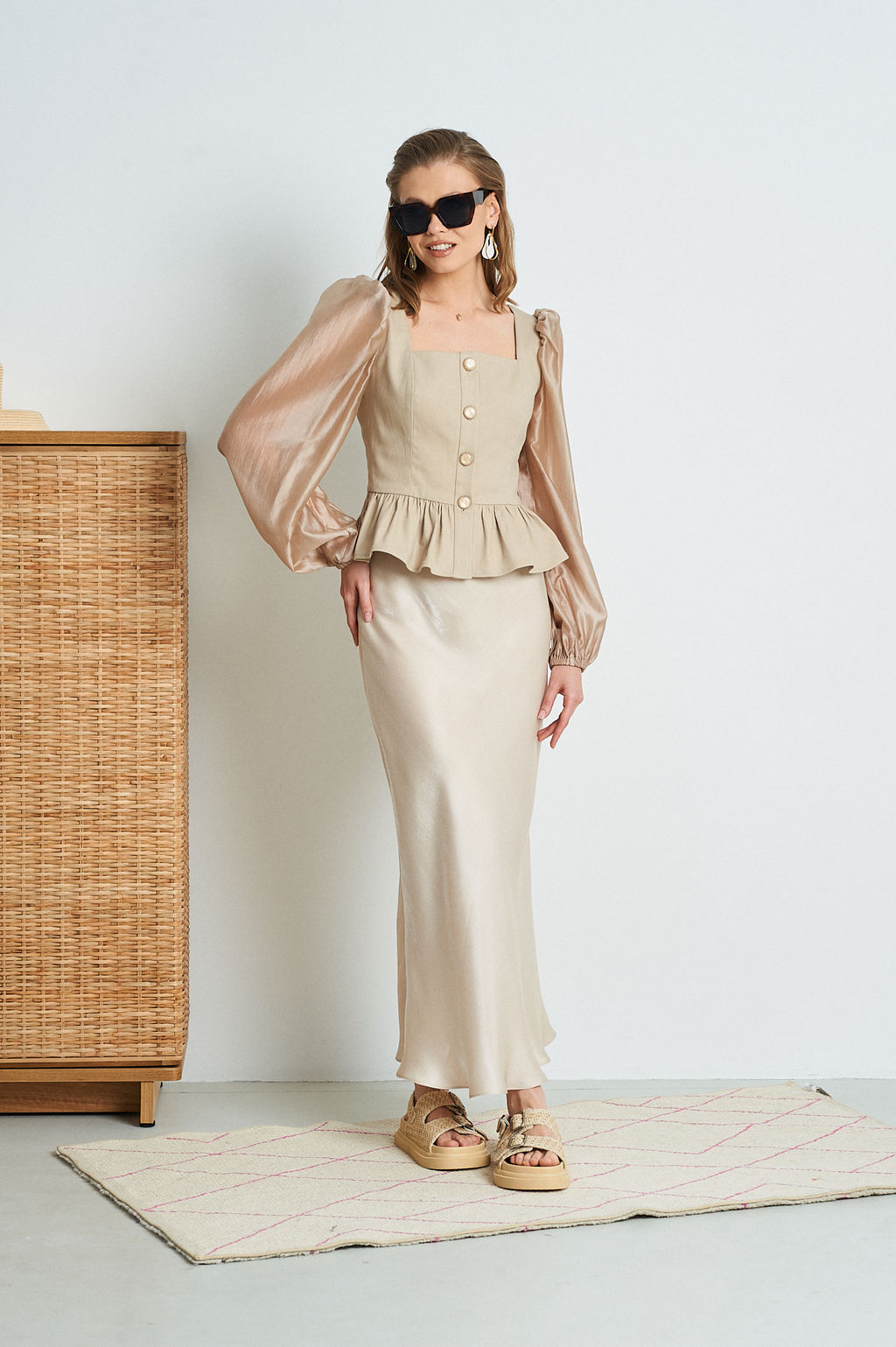 Топ из джинсового полотна - Mixan фото 5