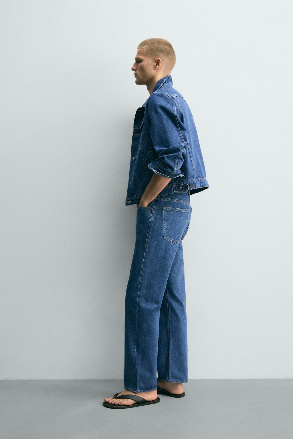 JEANS STRAIGHT ANKLE FIT / Azul - Zara фото 4