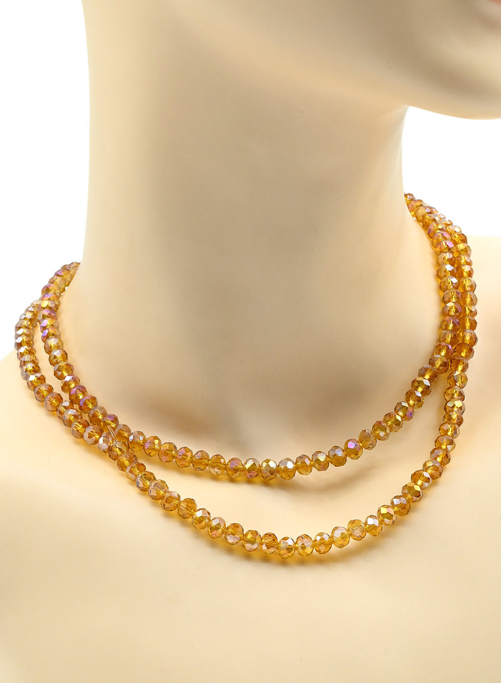 Бусы-браслет на резинке из циркона кукуруза гр.6мм зеленый хамелеон, 86см. Радуга камня  фото 18