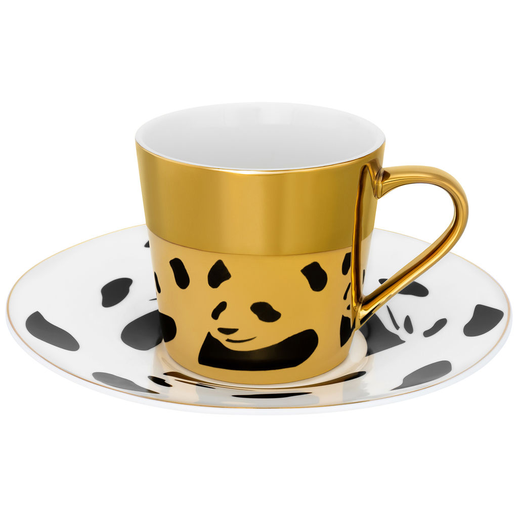 Чайная пара 2 пр. 250 мл 11*8,5*8 см "Панда", фарфор