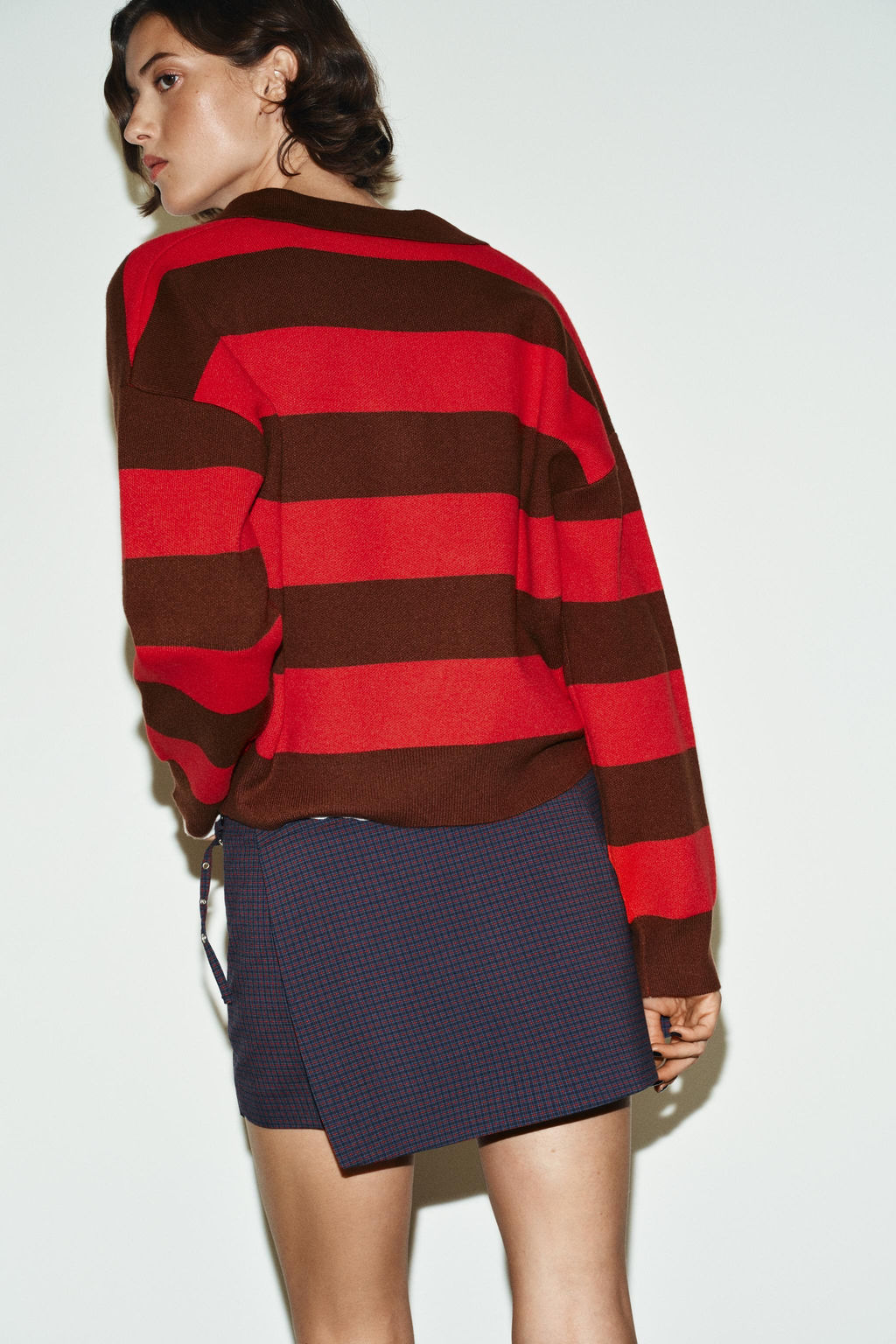 CHECK BOX PLEAT SKORT - Zara фото 4