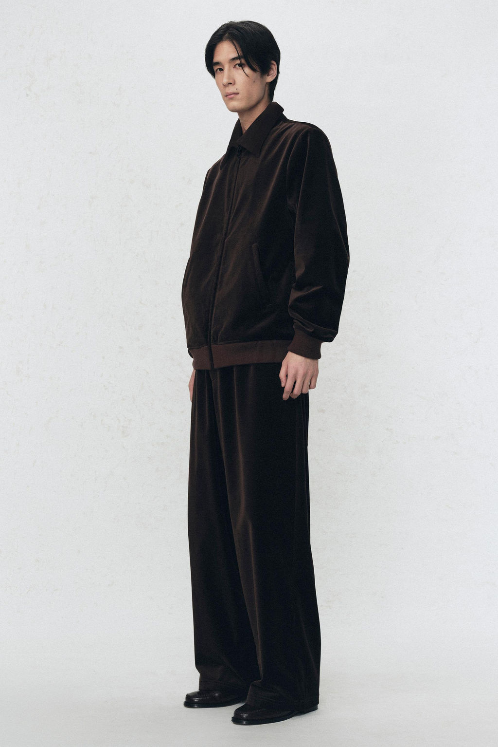 RELAXED FIT VELVET TROUSERS SOSHIOTSUKI X ZARA фото 3