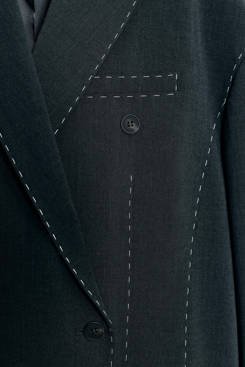 OVERSIZE BLAZER WITH CONTRAST SEAMS - Zara фото 7