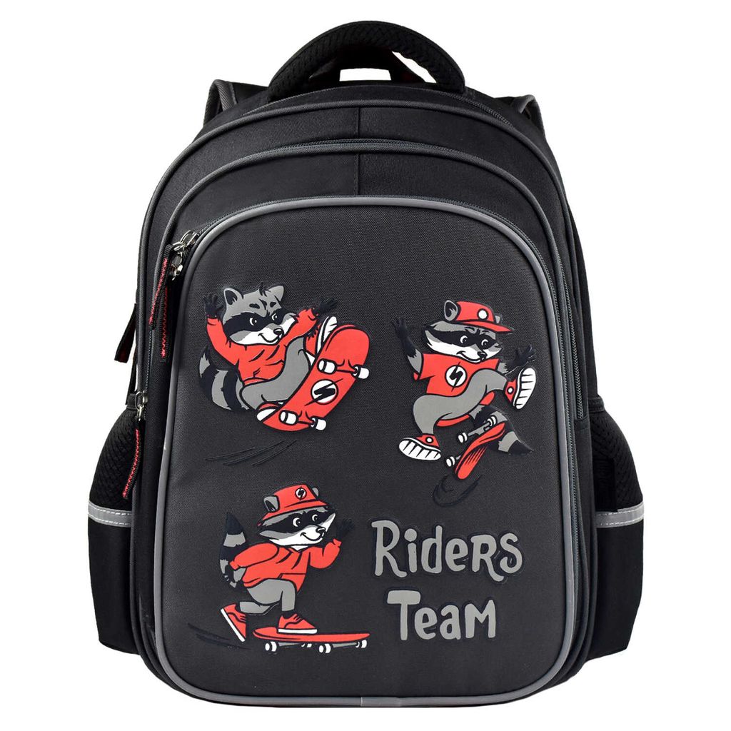 Рюкзак школьный арт.54121/ 16 ЕНОТЫ НА СКЕЙТАХ - Феникс+ фото 3