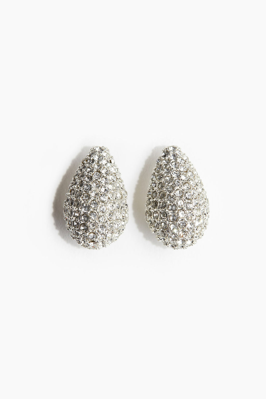 Pendientes cupula con strass - H&m фото 3