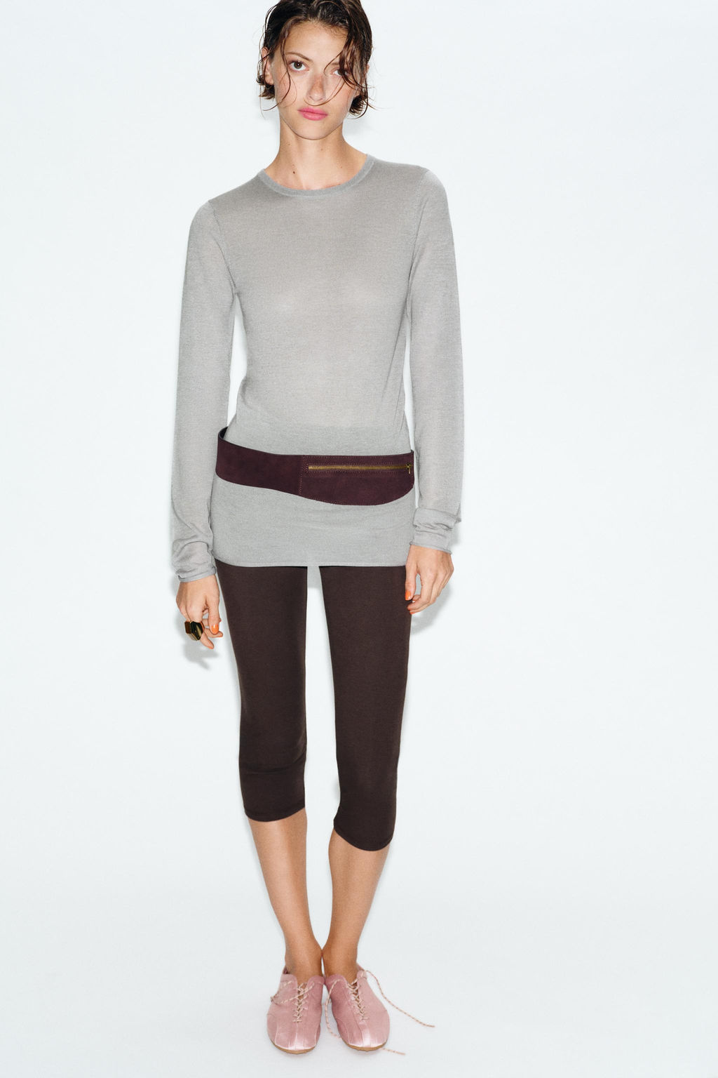 JERSEY PUNTO FINO CON LANA / Gris perla