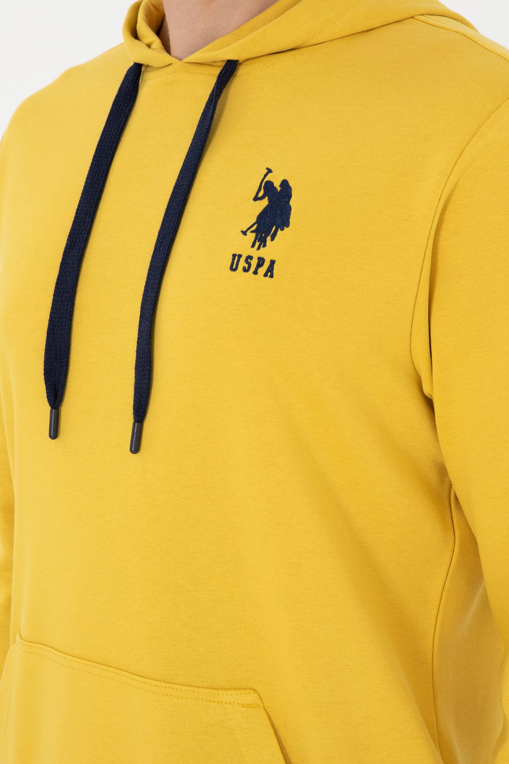 Мужской желтый базовый свитшот - U.s. polo assn фото 7