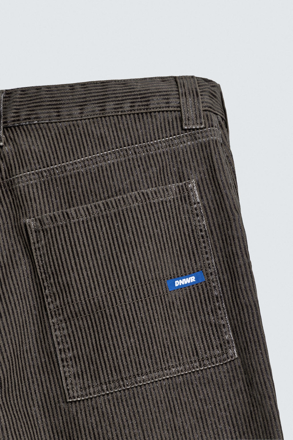 RELAXED FIT FLOCKED STRIPED TROUSERS - Zara фото 20