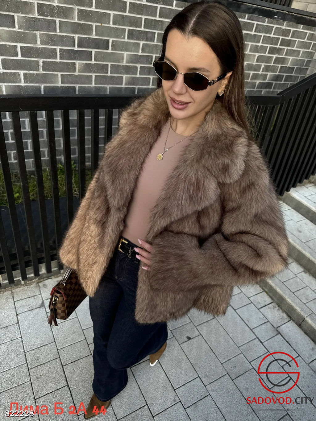 Шуба женская из искусственного меха
