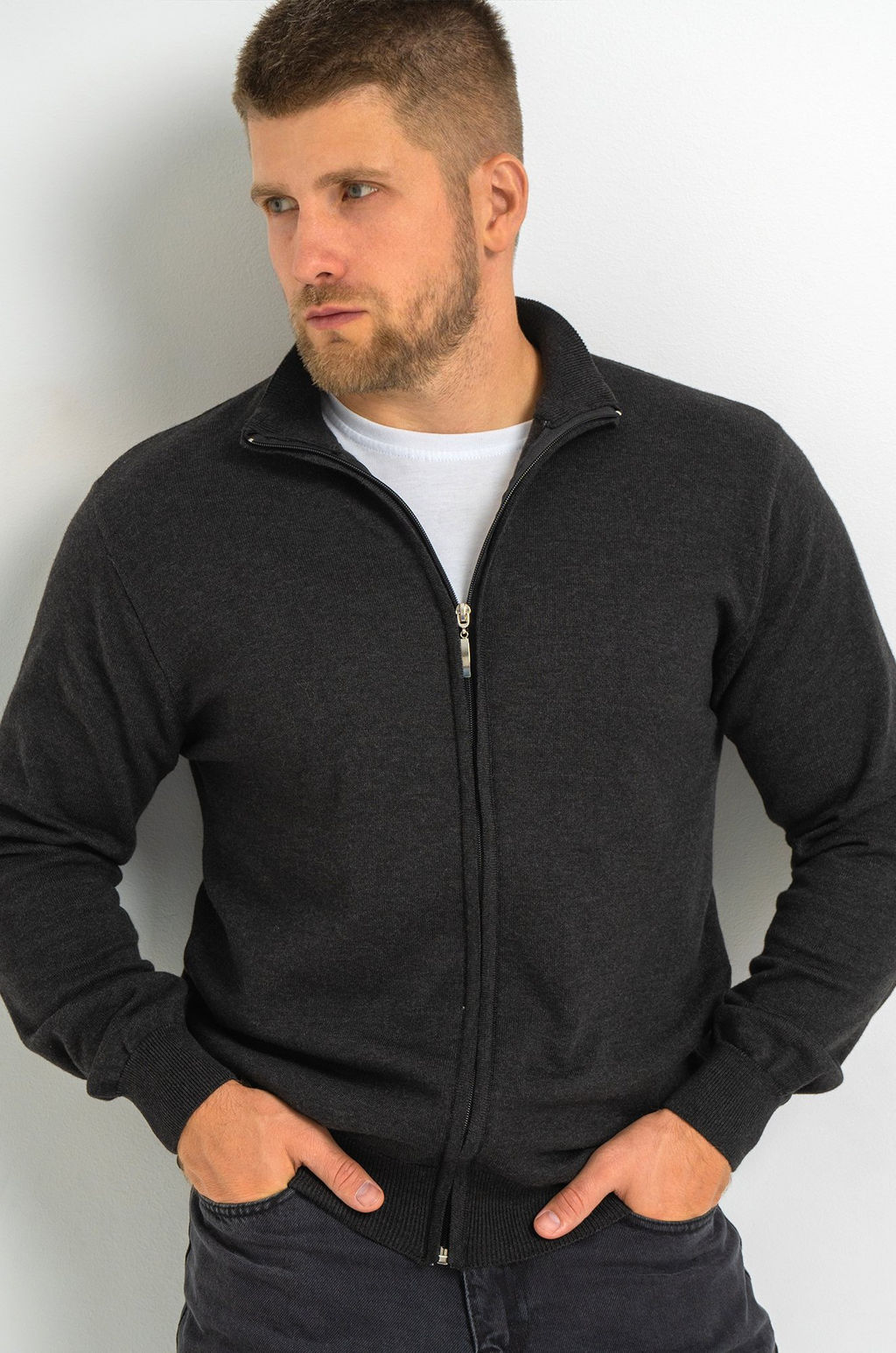 Мужской джемпер на молнии Happyfox - Happy fox фото 9