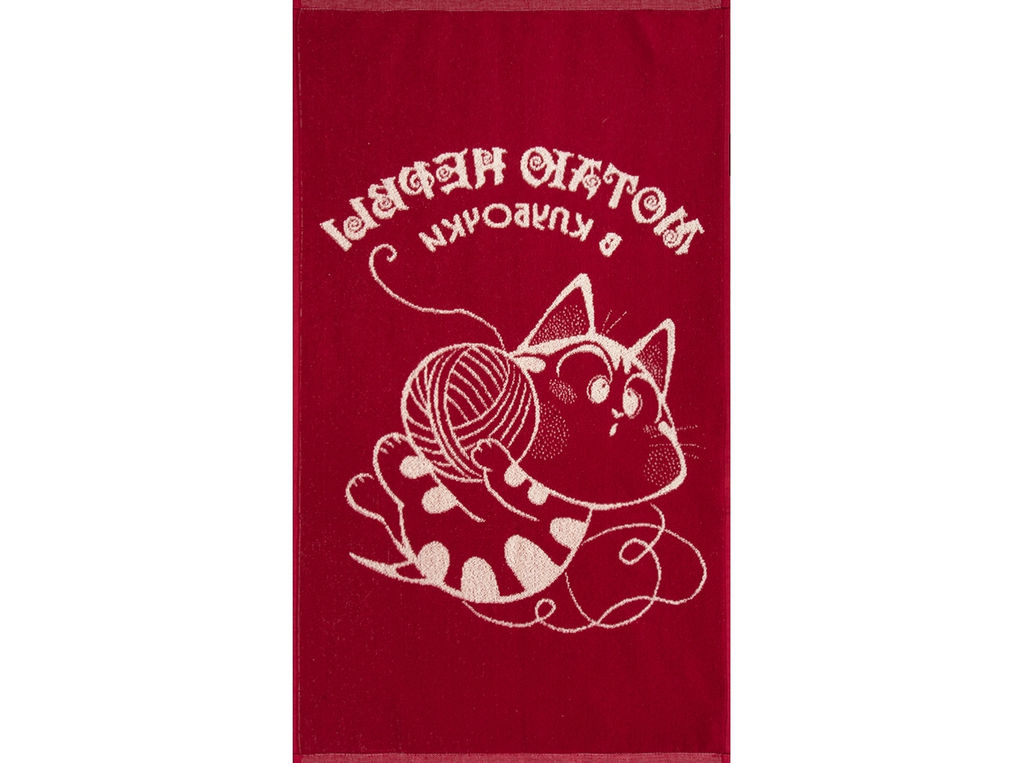 6с103.412ж1 Клубочек(бордо) Полотенце махровое 50х90см