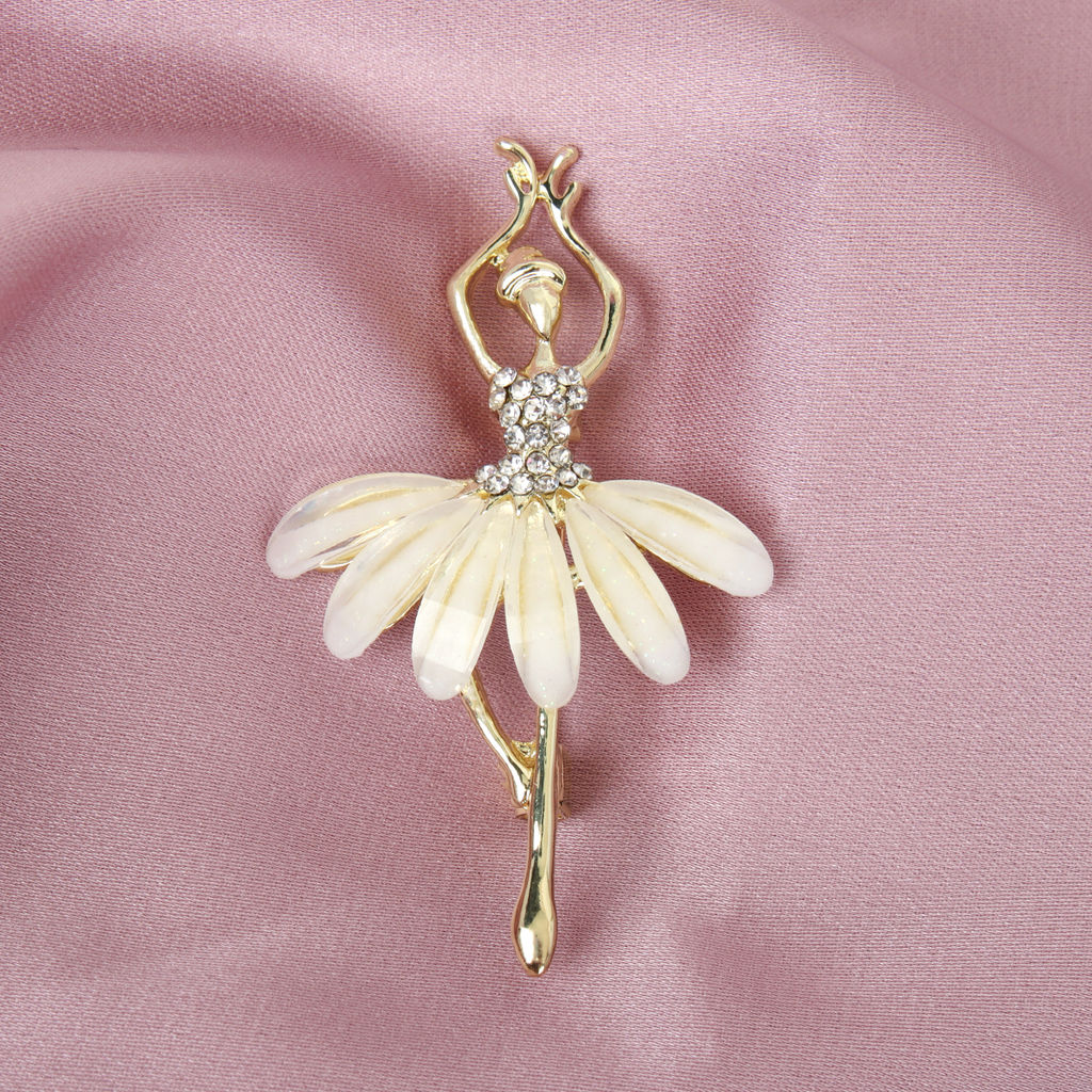 Брошь Балерина / 3396-1 /уп 24/