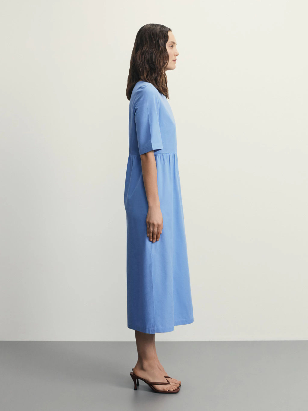 Платье миди из хлопка / Zarina фото 4