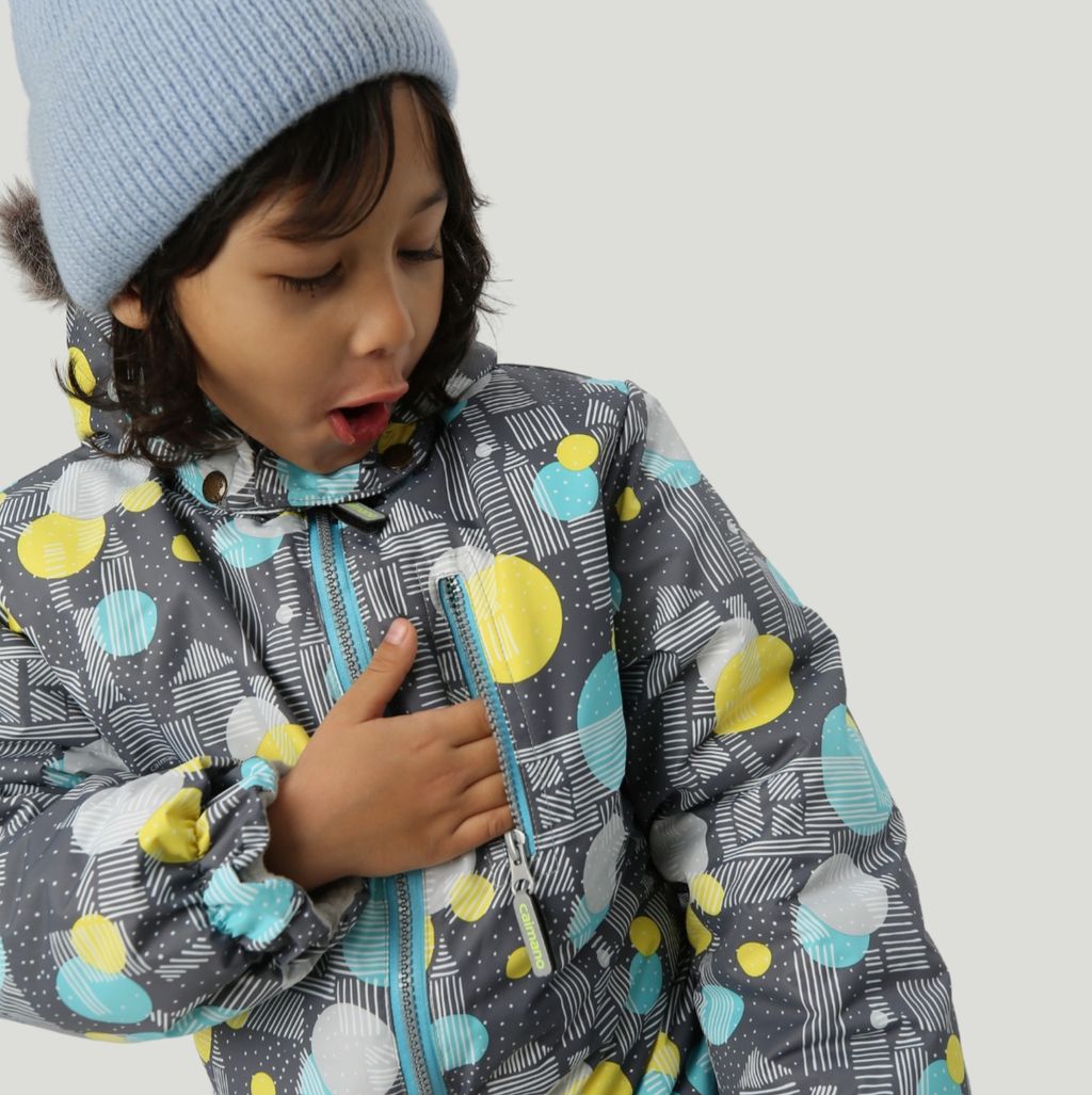 Зимний комбинезон для детей с лямками, MATTY 2210 Серый-жёлтый - Caimano фото 20