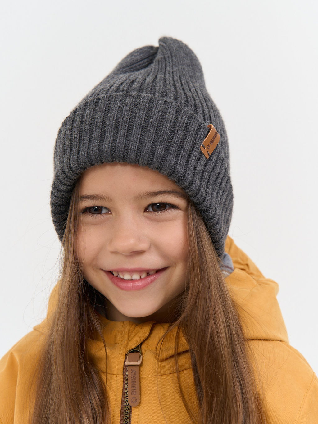 Шапка тыква из смесовой шерсти однослойная Графит - Bungly фото 4