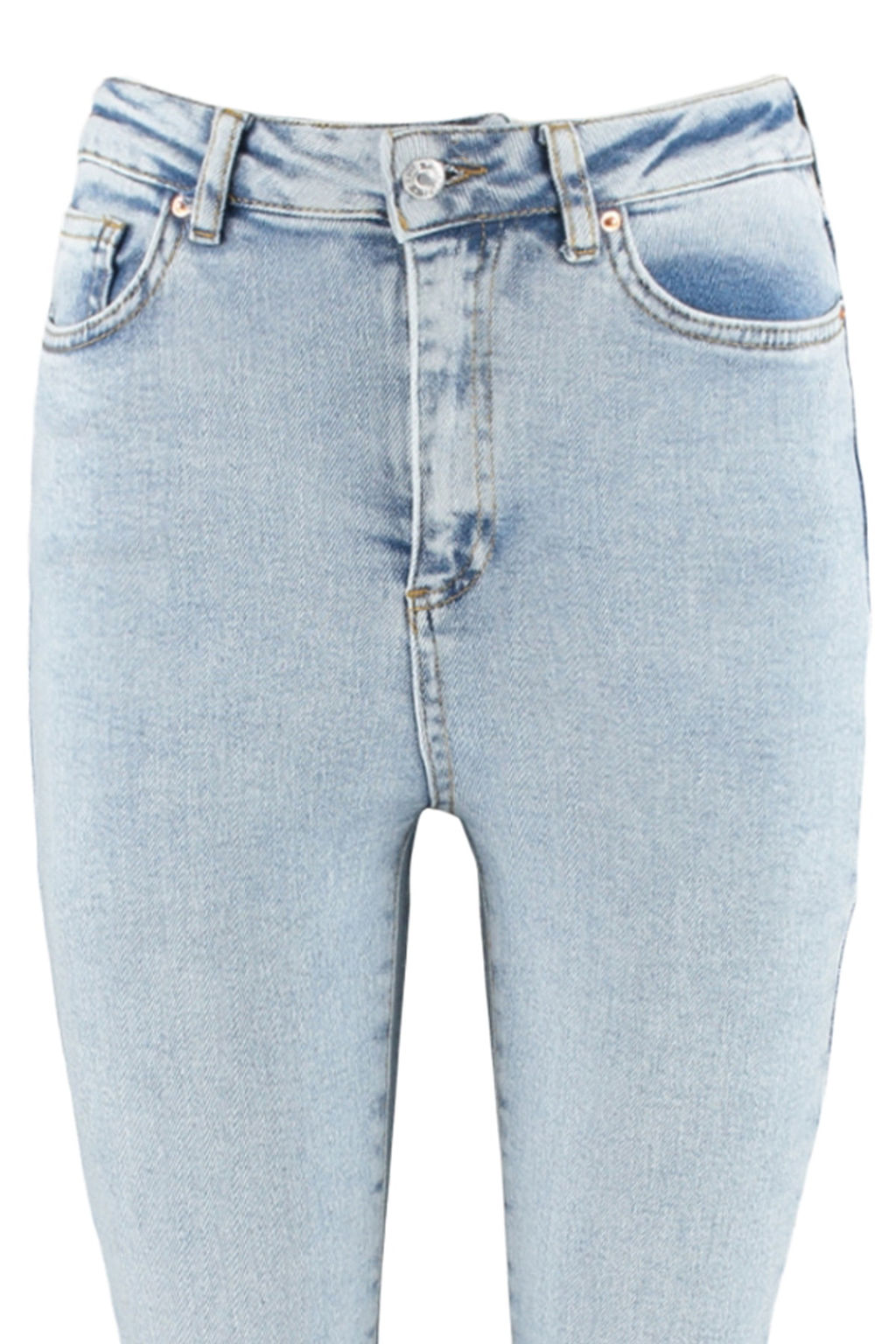 Ac?k Mavi Yuksek Bel Skinny Jeans TWOSS23JE00072 - Trendyolmilla фото 8