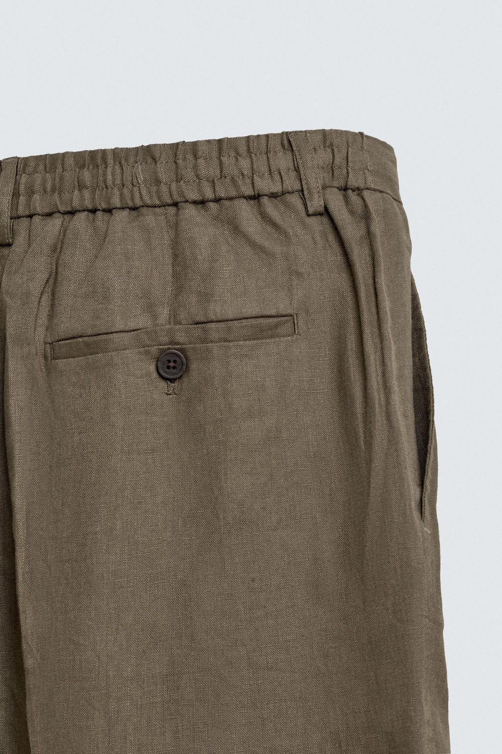 PANTAL?N RELAXED FIT 100% LINO / Marr?n / Topo - Zara фото 10