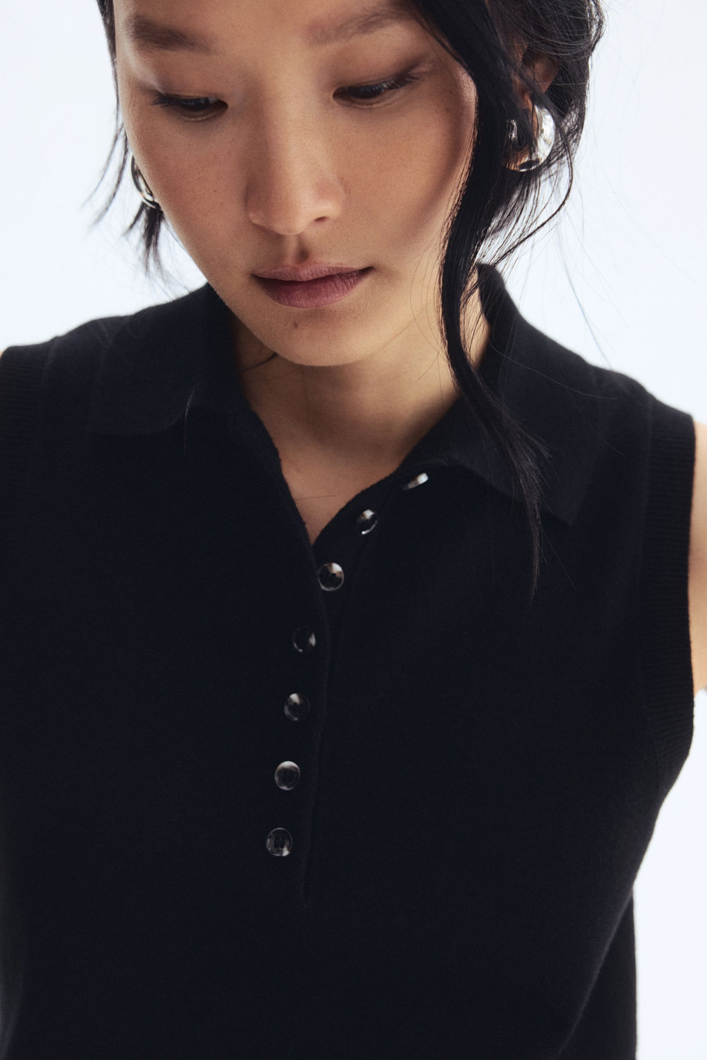 Su?ter sin mangas con cuello camisero - H&m фото 5