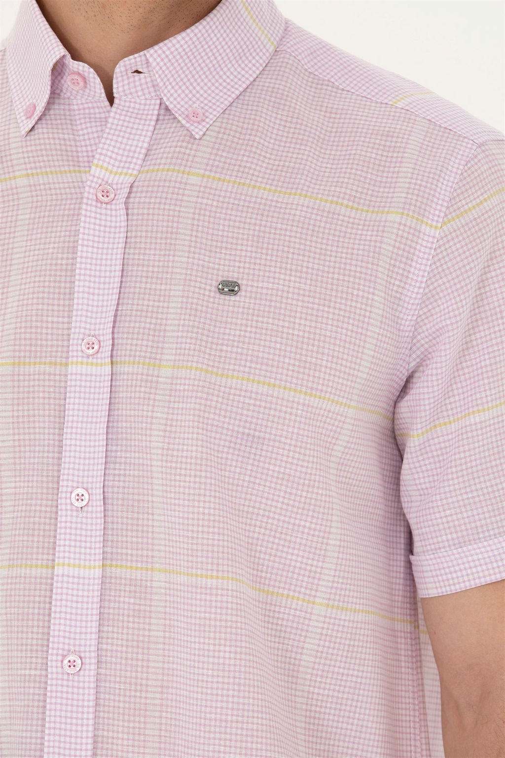 U. S. Polo Assn Мужская рубашка с коротким рукавом Magnolia - U.s. polo assn фото 14