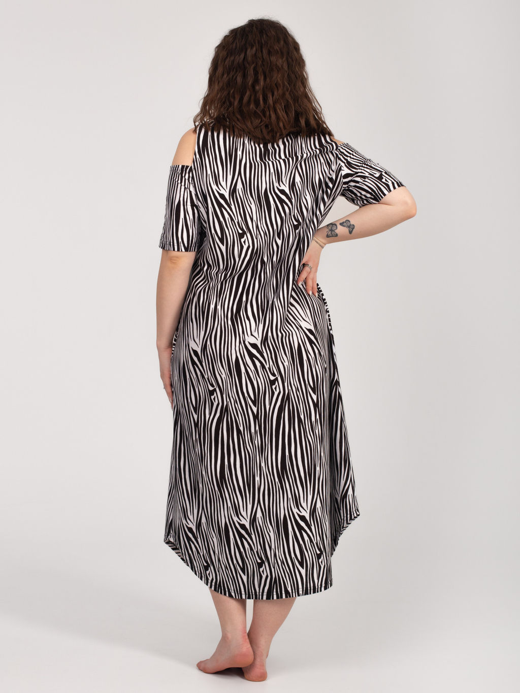 Платье женское кулирка "ВЛАДА" ЗЕБРА