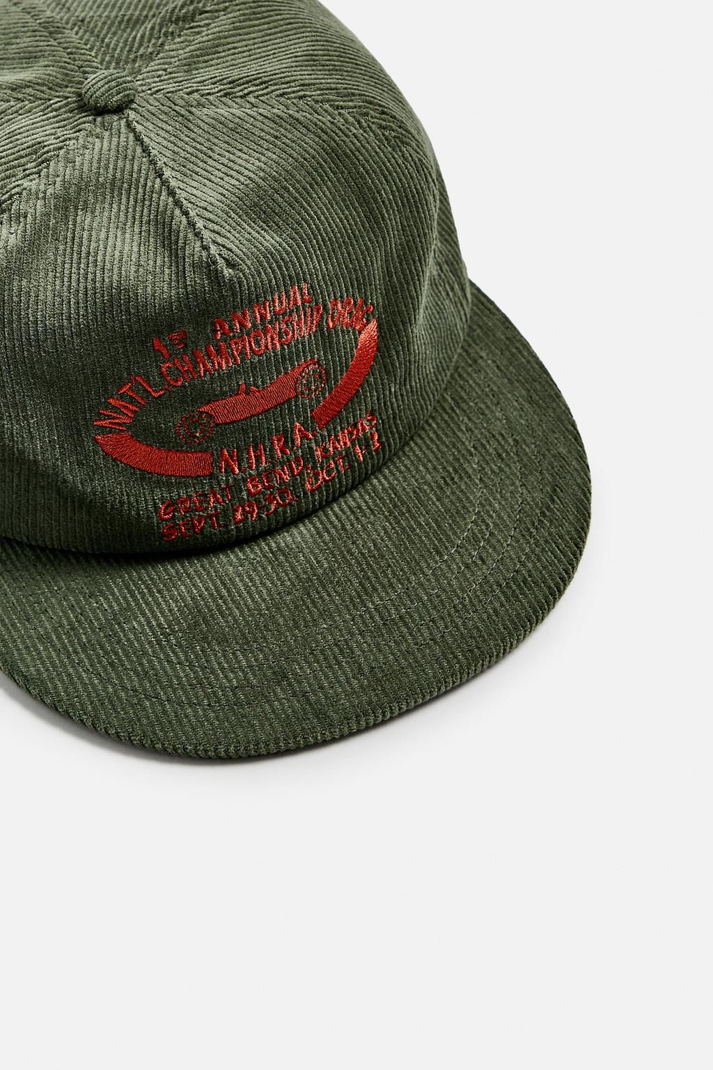 CORDUROY DRAG RACING PATCH CAP - Zara фото 7