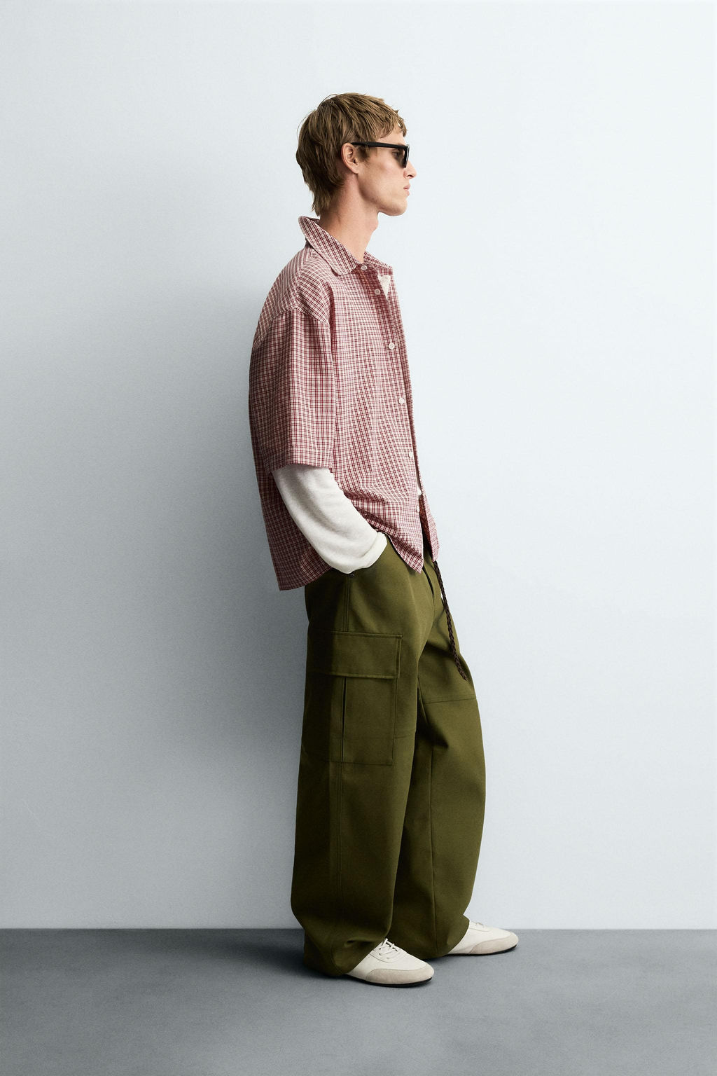 RELAXED FIT CHECK SHIRT - Zara фото 4