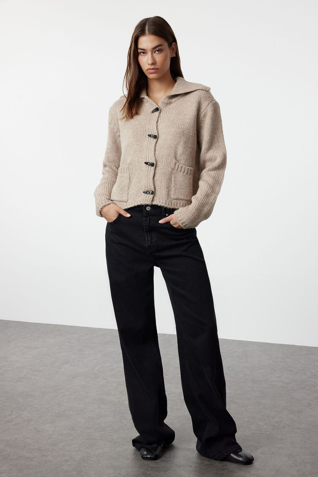 Vizon Devrik Yaka Triko H?rka TWOAW25HI00169 - Trendyolmilla фото 2