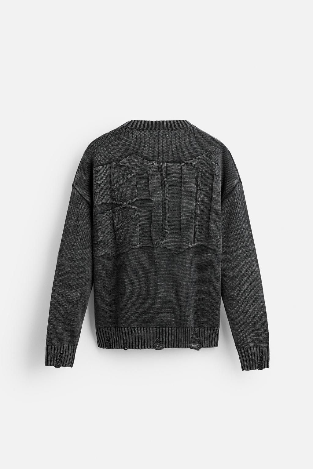 JACQUARD SLOGAN SWEATER - Zara фото 7