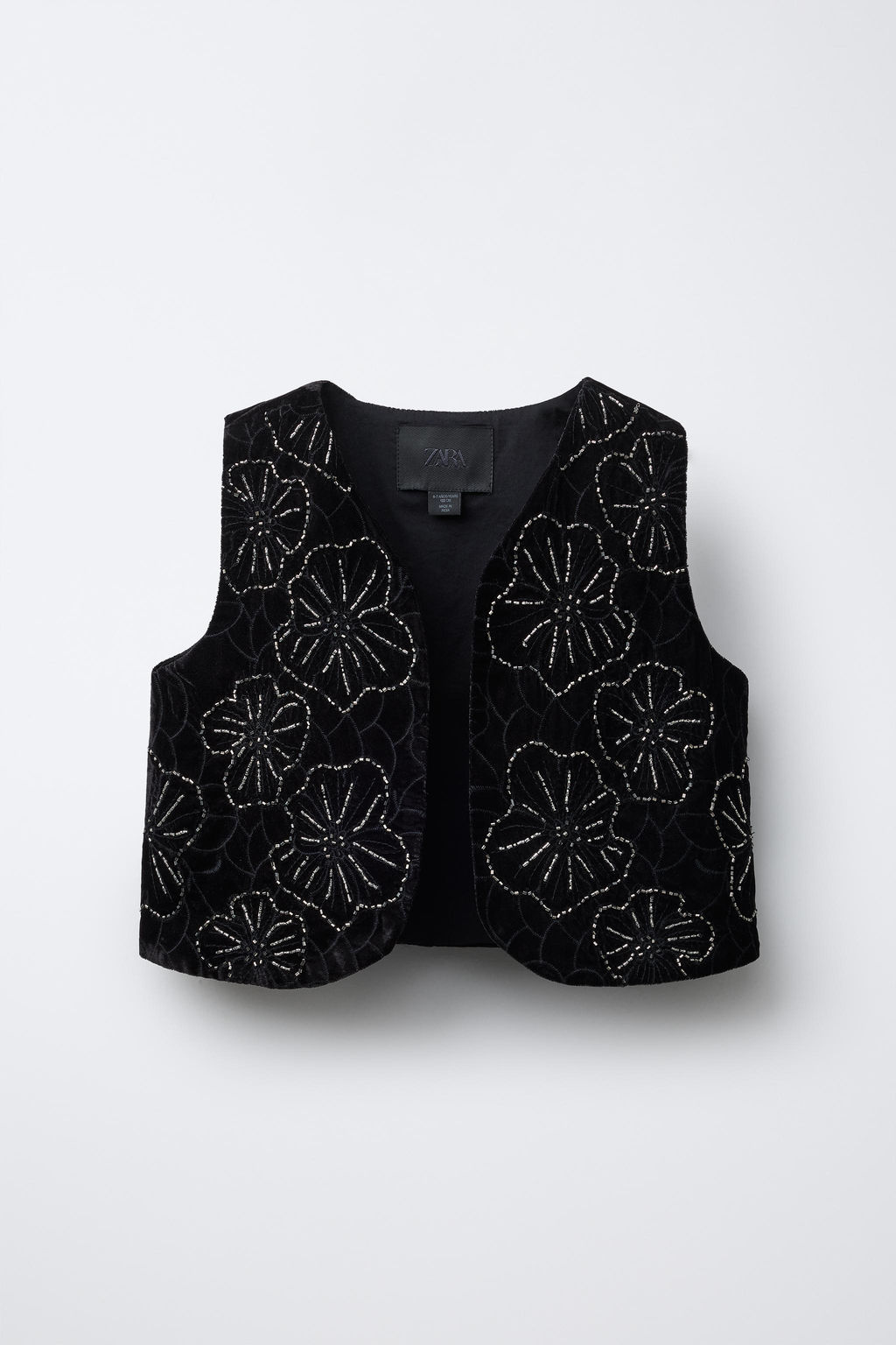 BEADED VELVET WAISTCOAT