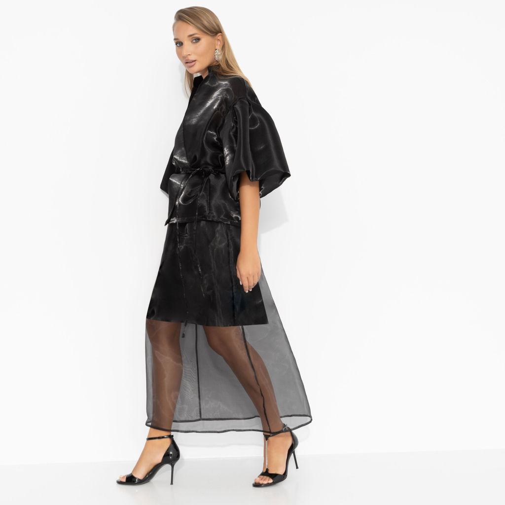 Костюм с юбкой из органзы, Очарование момента (2 в 1, с поясом) - Charutti фото 7