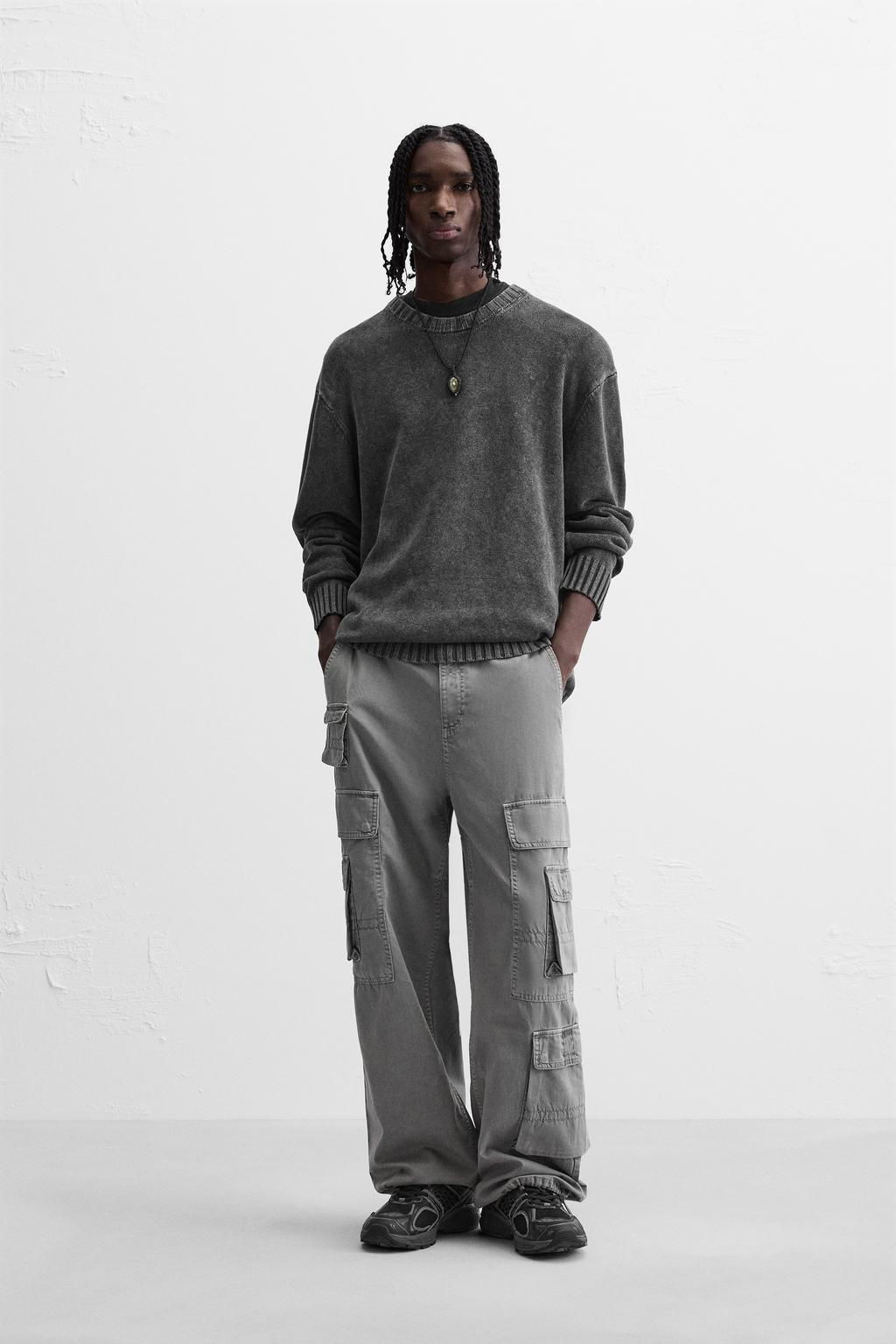 TEXTURED WASHED SWEATER - Zara фото 18