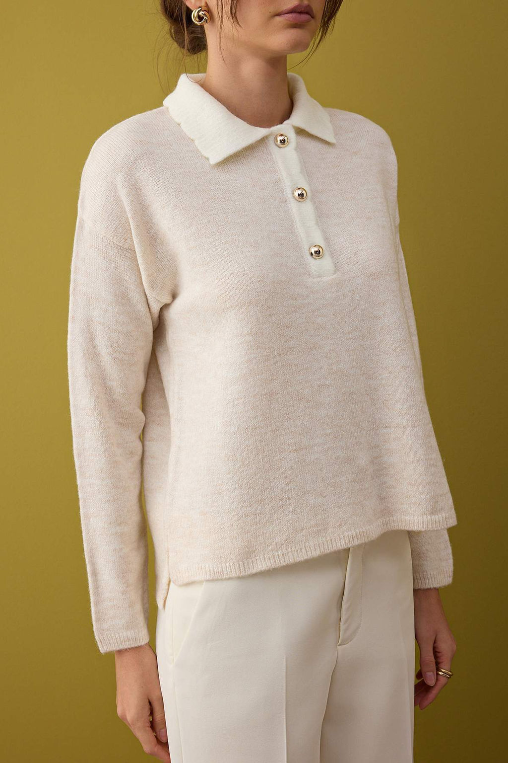 Indigo Yumusak Dokulu Genis Kal?p Triko Kazak TWOAW26KZ00062 - Trendyolmilla фото 11