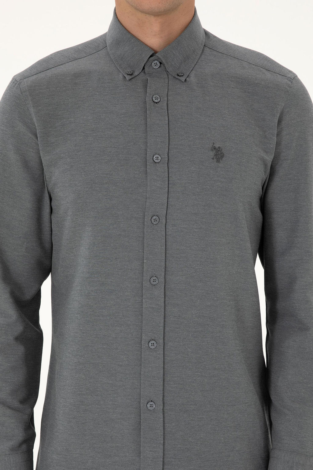 Erkek Antrasit Uzun Kollu Basic G_mlek Sepette S_rpriz _ndirim - U.s. polo assn фото 6