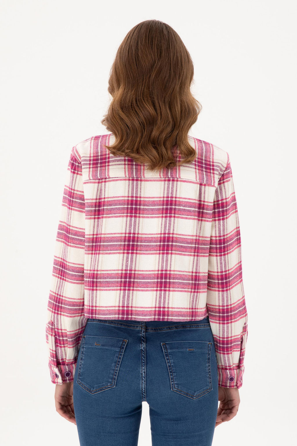 Женская фиолетовая рубашка с длинным рукавом Дополнительная скидка 11% в корзине - U.s. polo assn фото 5