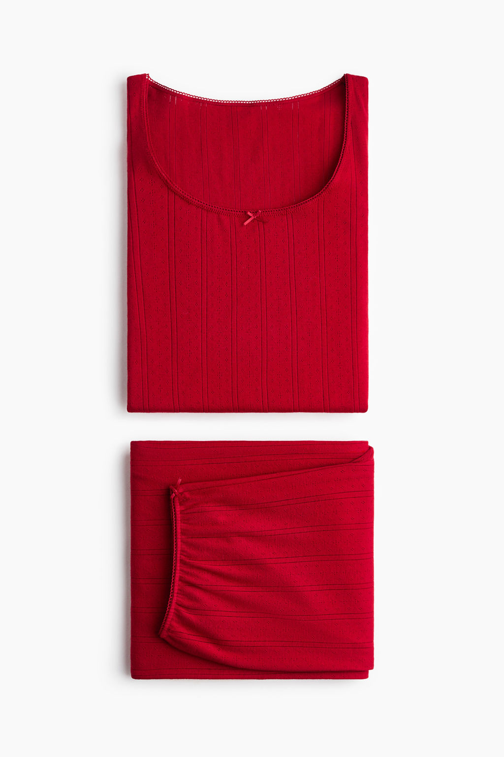 Pijama en pointelle de algod?n - H&m фото 5