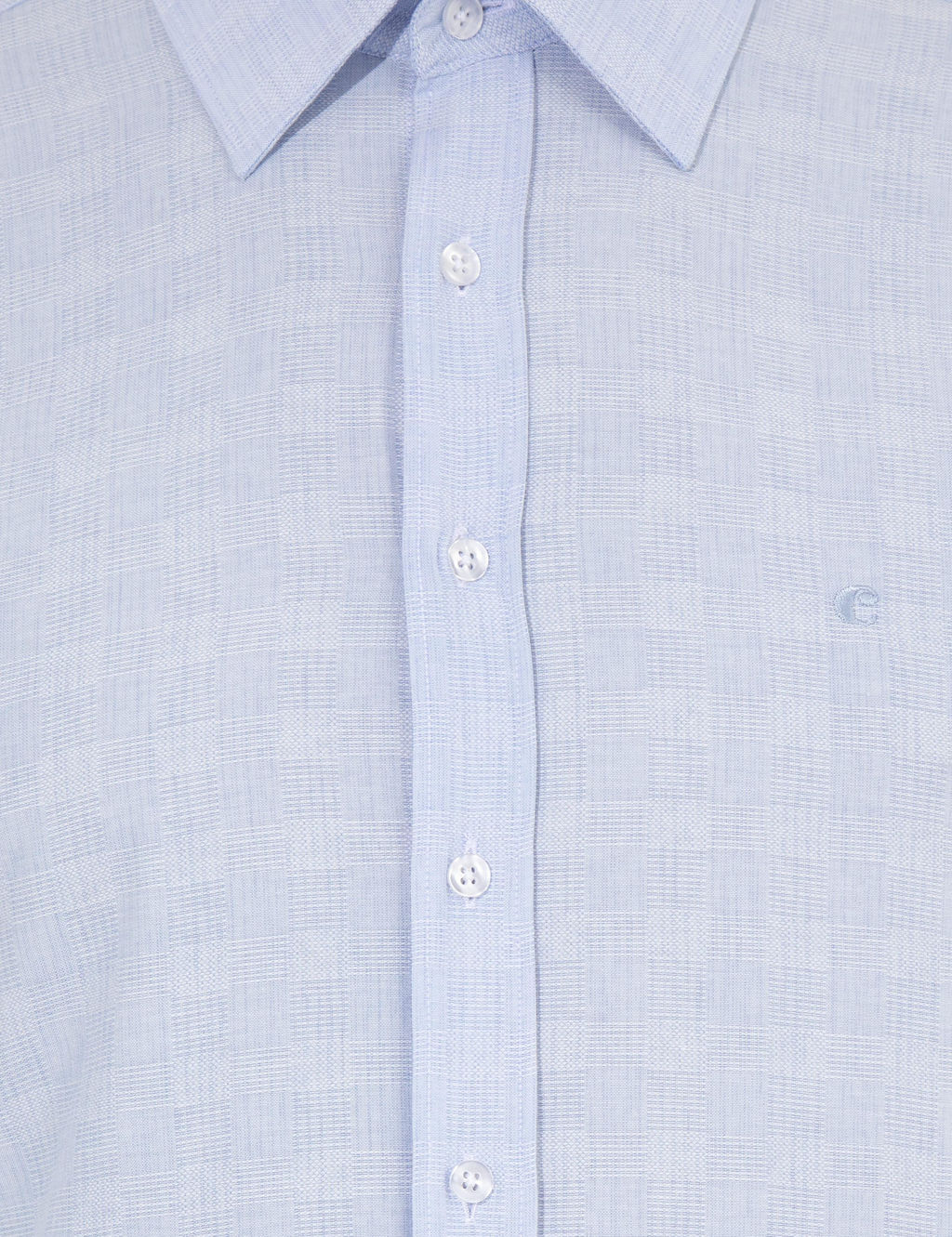 Синяя зауженная рубашка с длинным рукавом - Cacharel фото 6