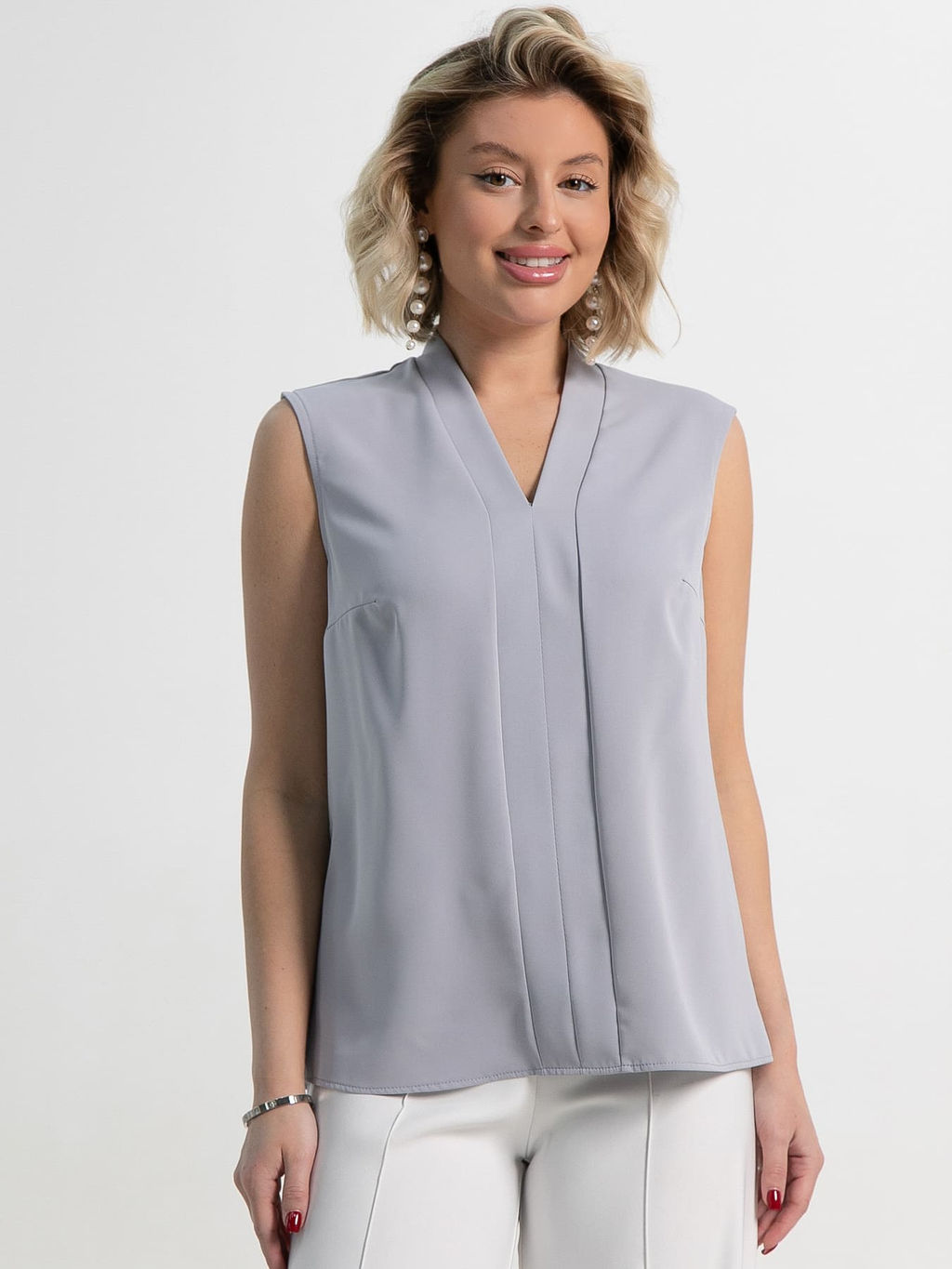 Блуза Камирэн (жемчужная) Б15303-46М