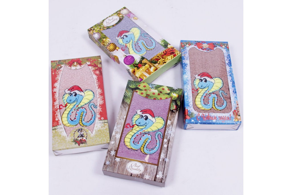 Набор полотенец махровых Dxm686 в шоколадке Р