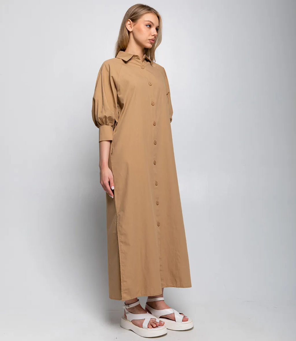 Платье #ОКТ035010, бежевый