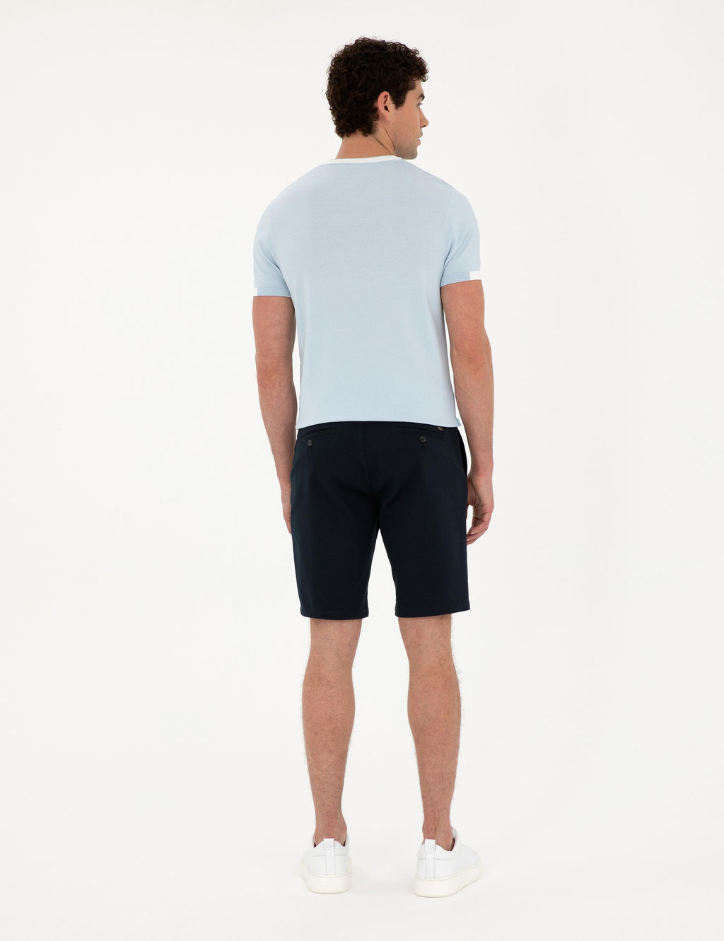 Lacivert Slim Fit Dokuma _ort