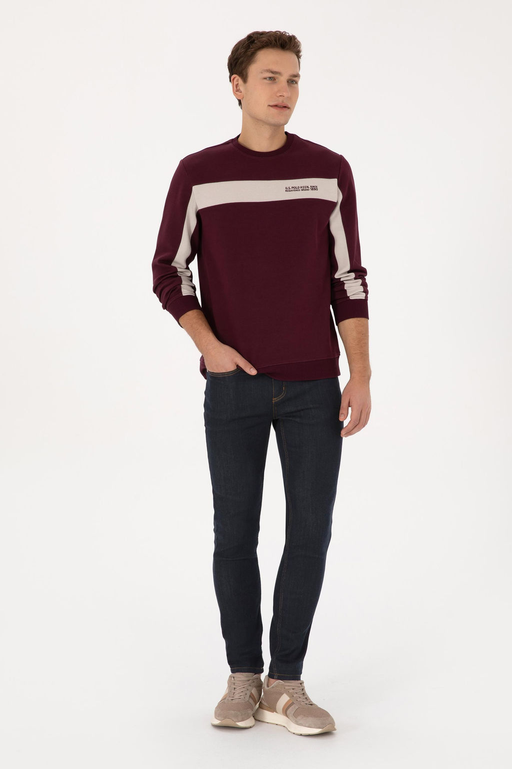 Erkek Bordo Sweatshirt - U.s. polo assn фото 4