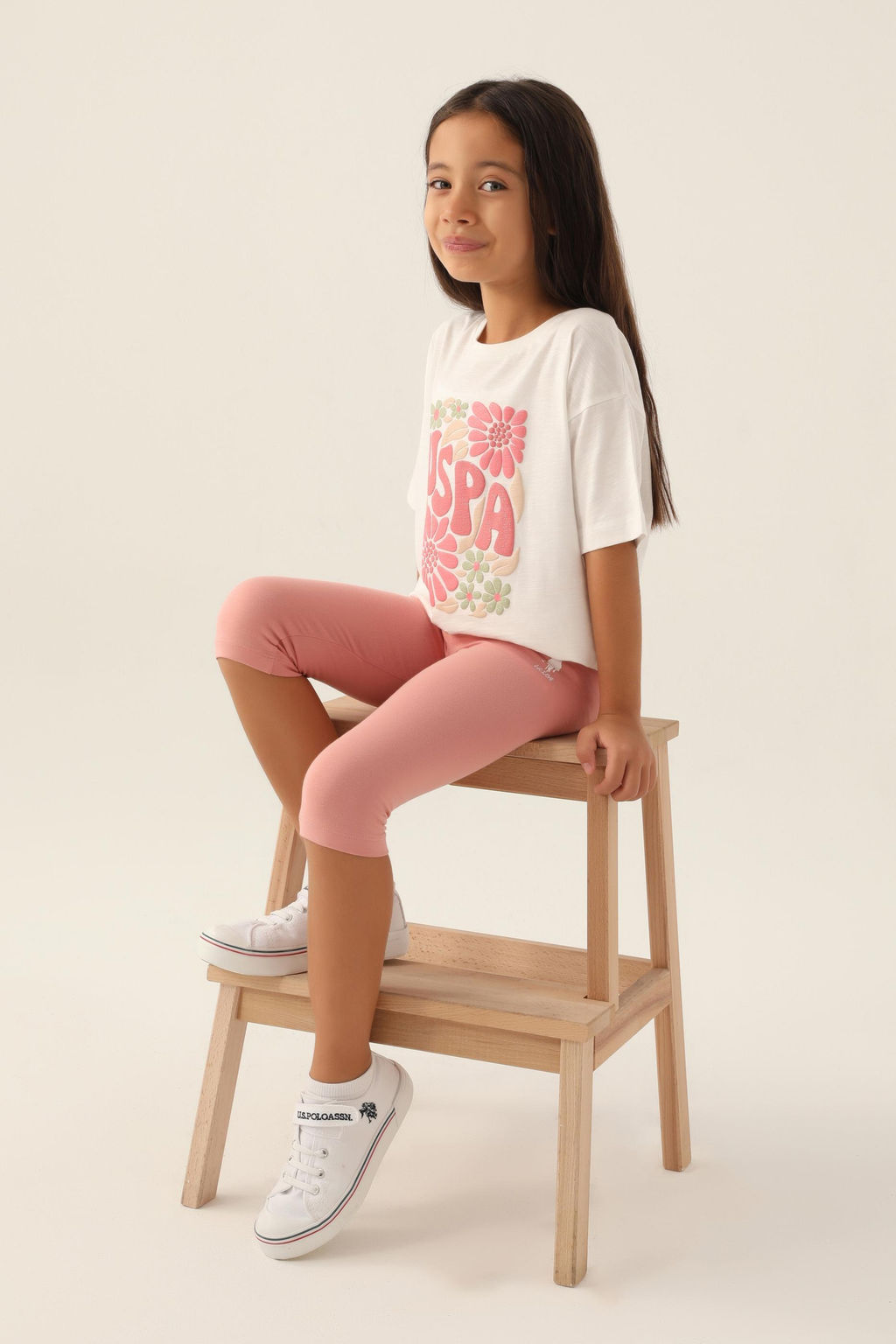 Кремовый пижамный комплект для девочки - U.s. polo assn фото 7