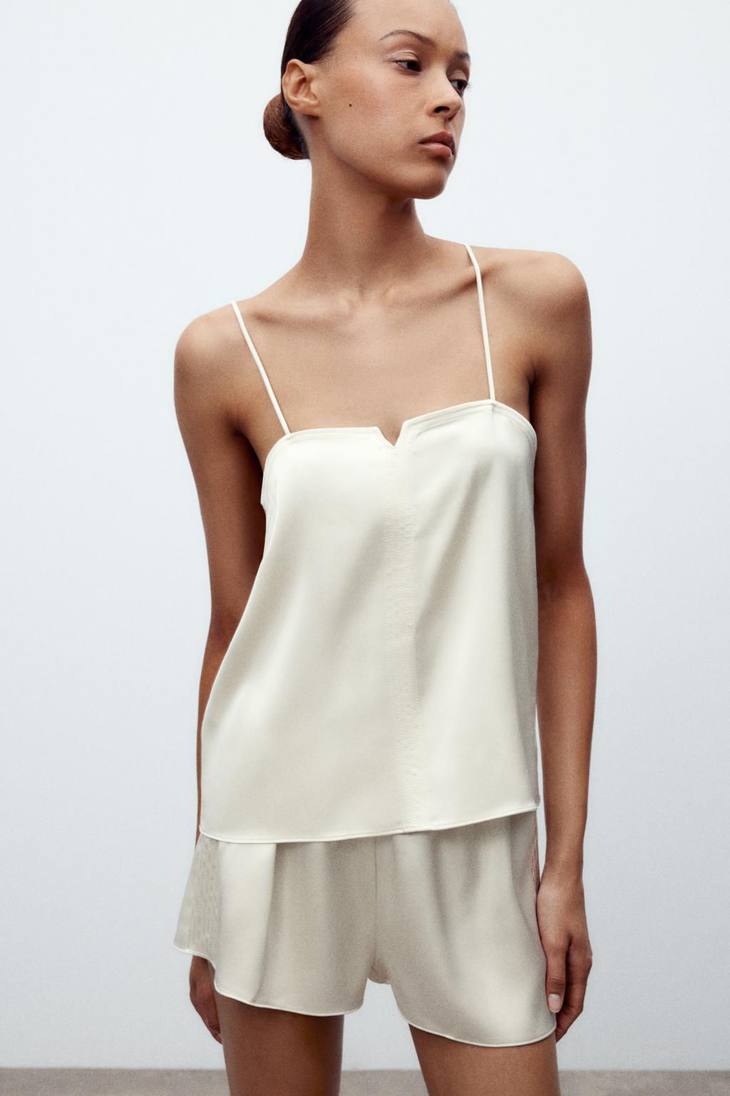 SATIN CAMISOLE TOP - Zara фото 9