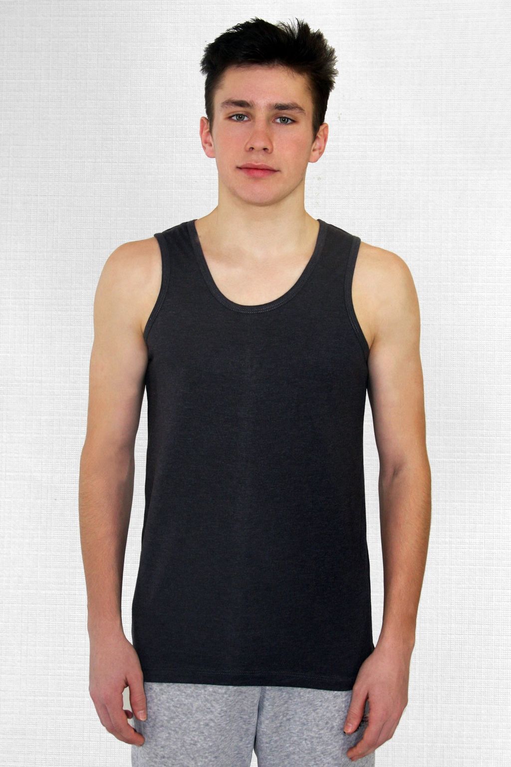 МТ0404-1 Майка мужская кулирка антрацит