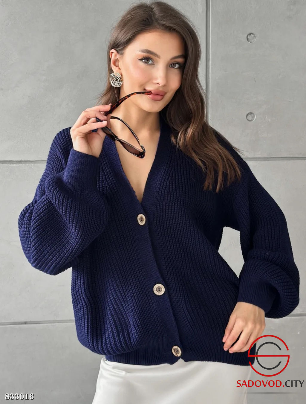 Кардиган женский на пуговицах