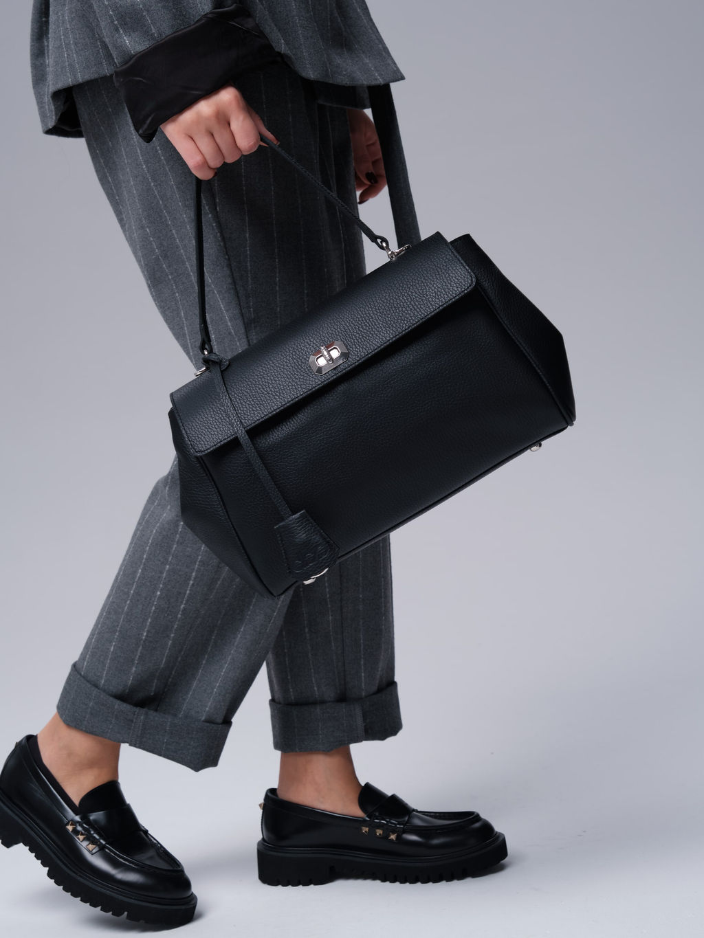 Кожаная сумка Nadi DBR 31356 черный фото 9